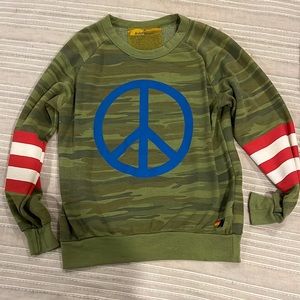 Aviator Nation camo crew sweatshirt